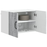 Vidaxl wandkast lucca 2 st grijs sonoma bewerkt hout