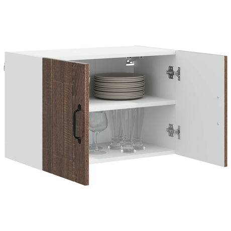 Vidaxl wandkast lucca bruin eiken 60 x 31 x 40 cm bewerkt hout