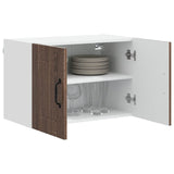Vidaxl wandkast lucca 2 st bruin eiken bewerkt hout