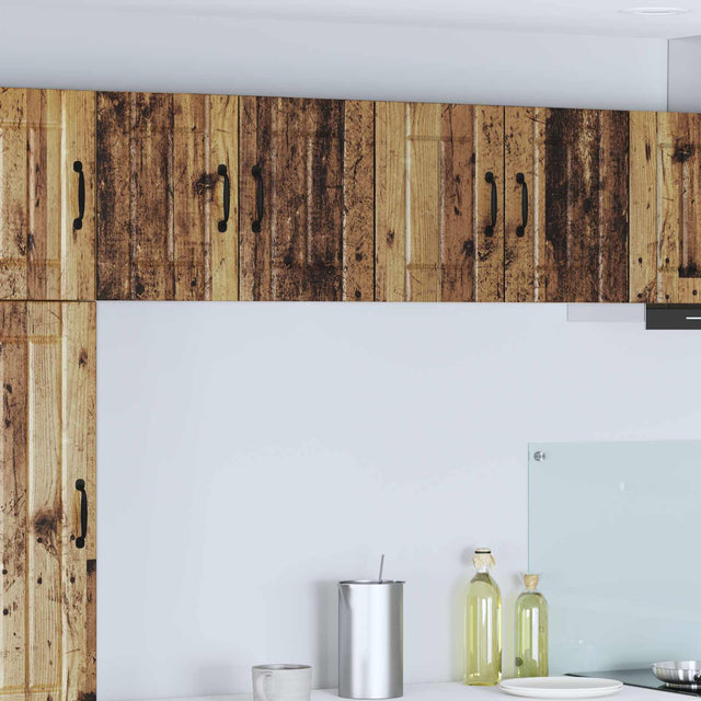Vidaxl wandkast lucca 2 st oud hout bewerkt hout