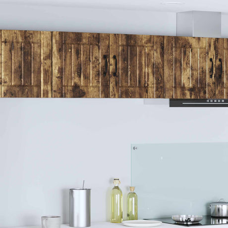 Vidaxl wandkast lucca gerookt eiken 80 x 31 x 40 cm bewerkt hout