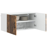Vidaxl wandkast lucca gerookt eiken 80 x 31 x 40 cm bewerkt hout