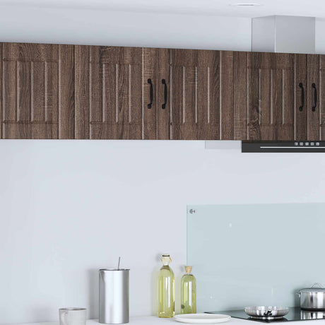 Vidaxl wandkast lucca bruin eiken 80 x 31 x 40 cm bewerkt hout