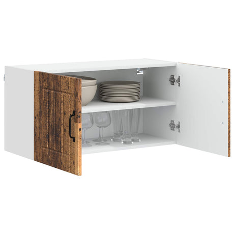 Vidaxl wandkast lucca oud hout 80 x 31 x 40 cm bewerkt hout