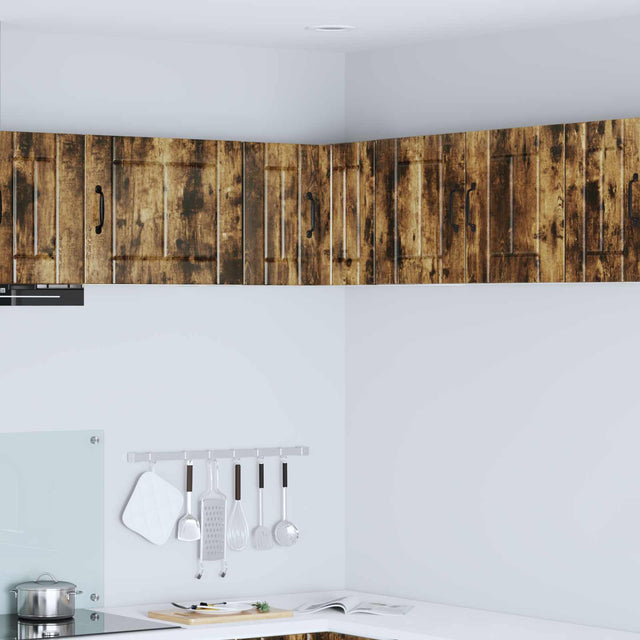 Vidaxl wandhoekkast lucca gerookt eiken 57 x 57 x 40 cm bewerkt hout