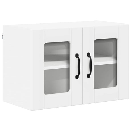 Vidaxl wandglas cabinet lucca wit 60 x 31 x 40 cm bewerkt hout