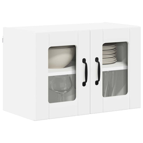 Vidaxl wandglas cabinet lucca wit 60 x 31 x 40 cm bewerkt hout