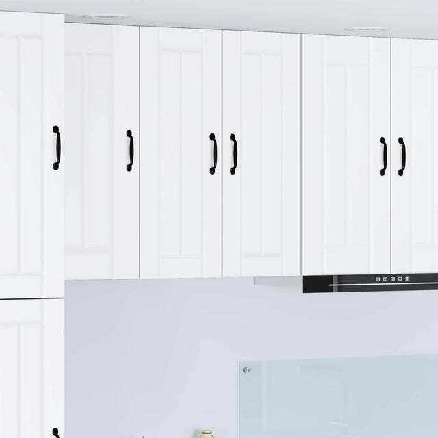 Vidaxl wandkast lucca wit 30 x 31 x 80 cm bewerkt hout