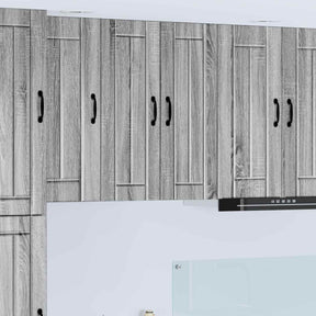 Vidaxl wandkast lucca 2 st grijs sonoma bewerkt hout
