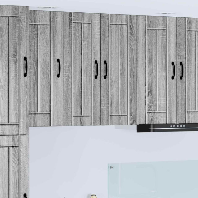 Vidaxl wandkast lucca 2 st grijs sonoma bewerkt hout