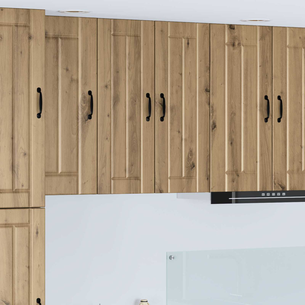 Vidaxl wandkast lucca artisanaal eiken 30 x 31 x 80 cm bewerkt hout