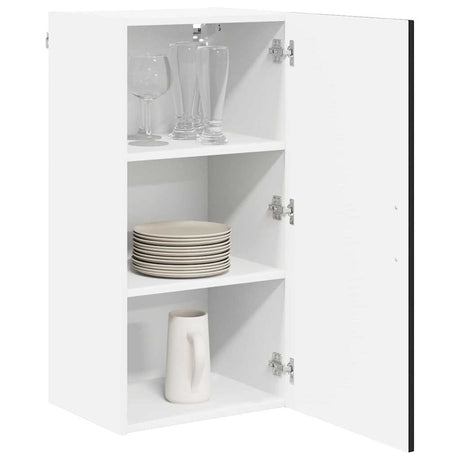 Vidaxl wandkast lucca zwart 40 x 31 x 80 cm bewerkt hout