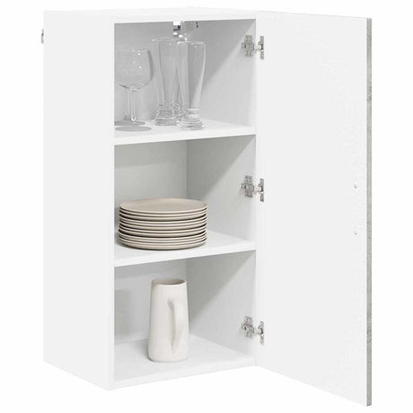 Vidaxl wandkast lucca betongrijs 40 x 31 x 80 cm bewerkt hout
