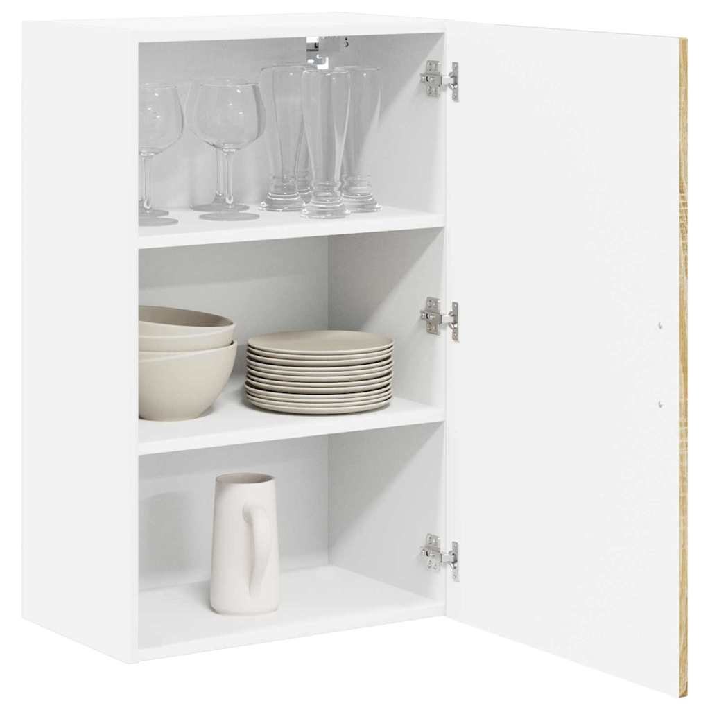 Vidaxl wandkast lucca sonoma eiken 50 x 31 x 80 cm bewerkt hout