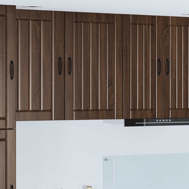 Vidaxl wandkast lucca bruin eiken 50 x 31 x 80 cm bewerkt hout