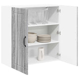 Vidaxl wandkast lucca grijs sonoma 80 x 31 x 80 cm bewerkt hout