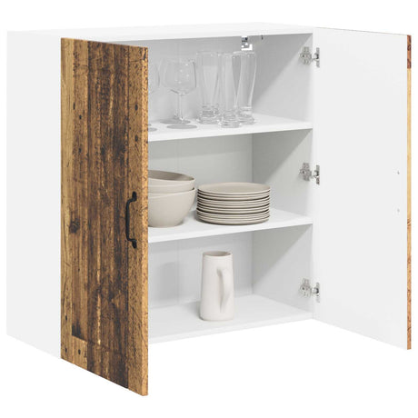 Vidaxl wandkast lucca oud hout 80 x 31 x 80 cm bewerkt hout
