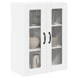 Vidaxl wandglas cabinet lucca wit 60 x 31 x 80 cm bewerkt hout