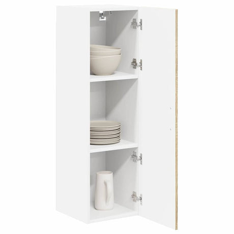 Vidaxl wandkast lucca sonoma eiken 30 x 31 x 100 cm bewerkt hout