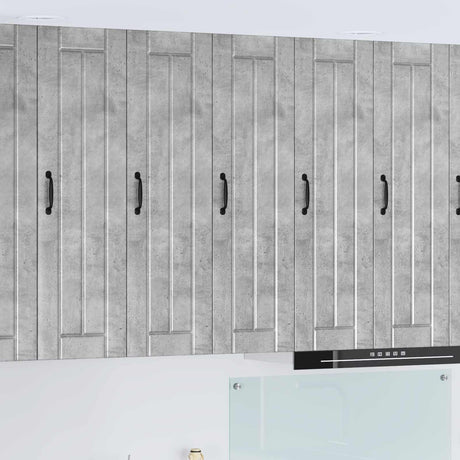 Vidaxl wandkast lucca betongrijs 30 x 31 x 100 cm bewerkt hout