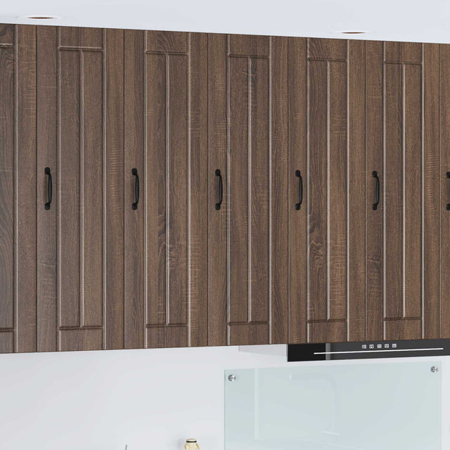 Vidaxl wandkast lucca bruin eiken 30 x 31 x 100 cm bewerkt hout