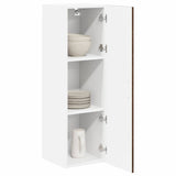 Vidaxl wandkast lucca bruin eiken 30 x 31 x 100 cm bewerkt hout