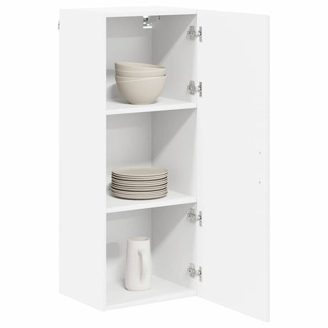 Vidaxl wandkast lucca wit 40 x 31 x 100 cm bewerkt hout
