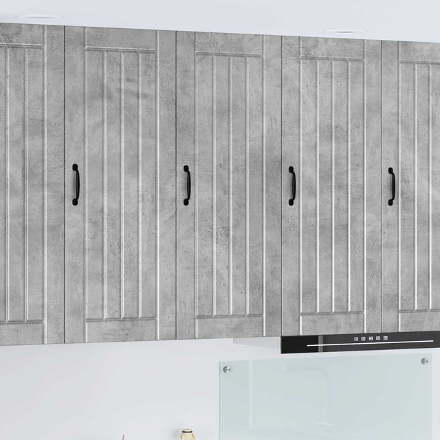 Vidaxl wandkast lucca betongrijs 40 x 31 x 100 cm bewerkt hout