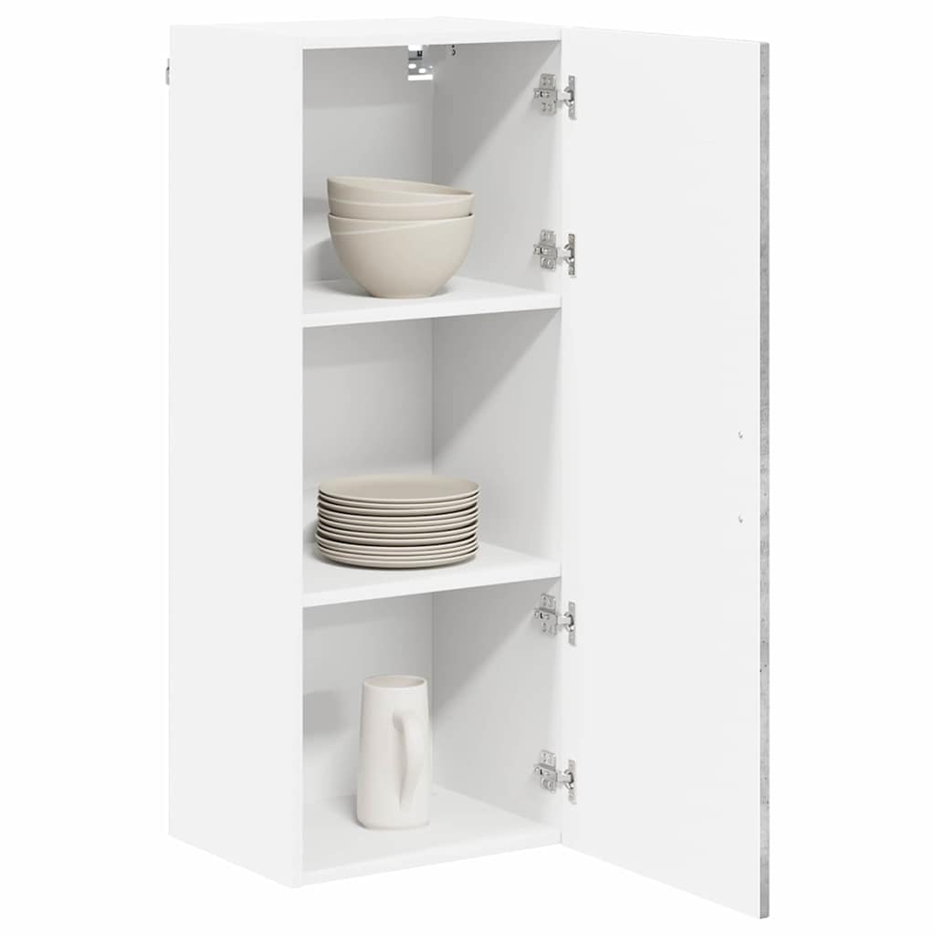 Vidaxl wandkast lucca betongrijs 40 x 31 x 100 cm bewerkt hout