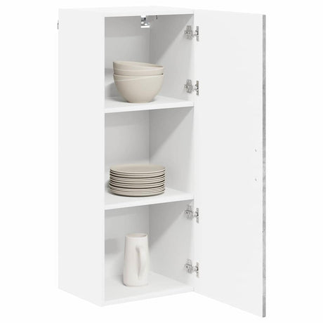 Vidaxl wandkast lucca betongrijs 40 x 31 x 100 cm bewerkt hout