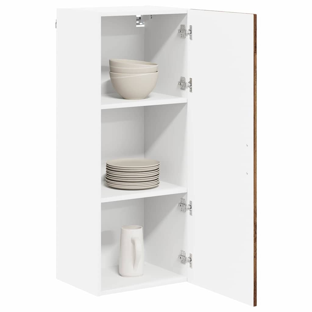Vidaxl wandkast lucca oud hout 40 x 31 x 100 cm bewerkt hout