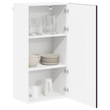 Vidaxl wandkast lucca zwart 50 x 31 x 100 cm bewerkt hout
