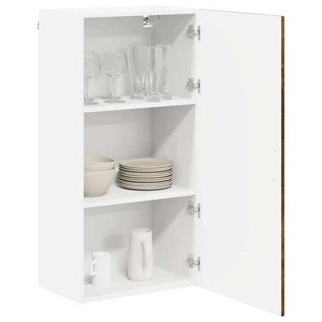 Vidaxl wandkast lucca gerookt eiken 50 x 31 x 100 cm bewerkt hout