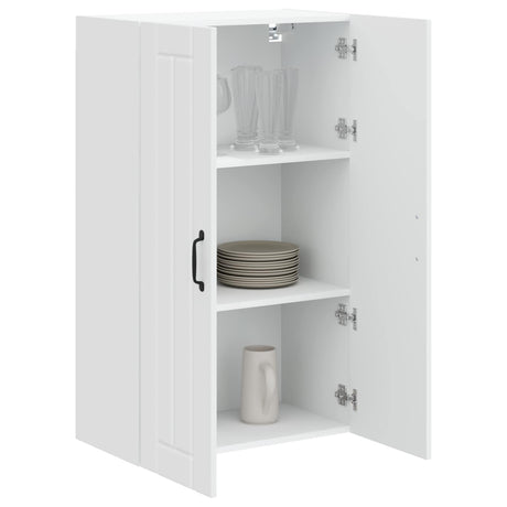 Vidaxl wandkast lucca wit 60 x 31 x 100 cm bewerkt hout