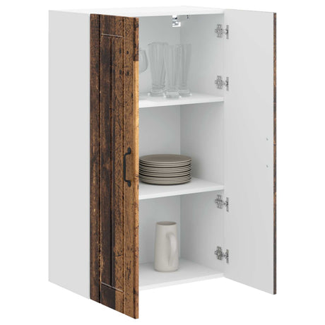 Vidaxl wandkast lucca oud hout 60 x 31 x 100 cm bewerkt hout