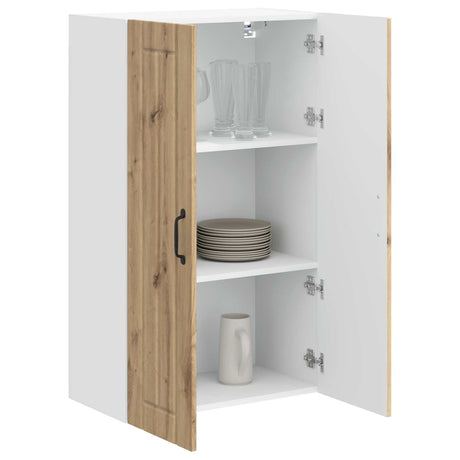 Vidaxl wandkast lucca artisanaal eiken 60 x 31 x 100 cm bewerkt hout