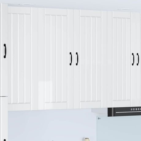 Vidaxl wandkast lucca hoogglans wit 80 x 31 x 100 cm bewerkt hout