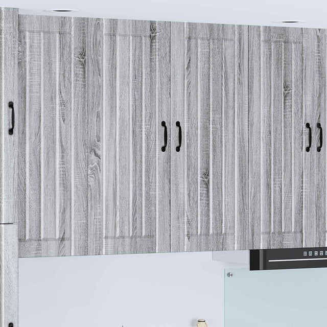 Vidaxl wandkast lucca grijs sonoma 80 x 31 x 100 cm bewerkt hout
