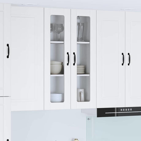 Vidaxl wandglas cabinet lucca wit 60 x 31 x 100 cm bewerkt hout