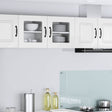 Vidaxl wandglas cabinet porto 2 st hoogglans wit bewerkt hout