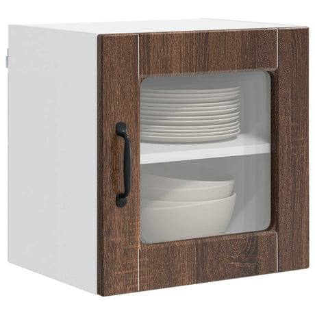 Vidaxl porto bruin eiken 40 x 31 x 40 cm bewerkt hout
