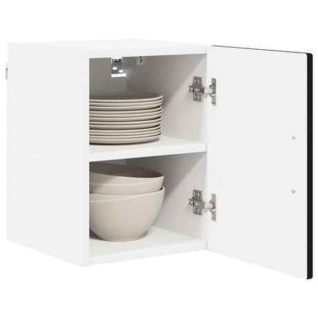 Vidaxl wandkast porto zwart 30 x 31 x 40 cm bewerkt hout