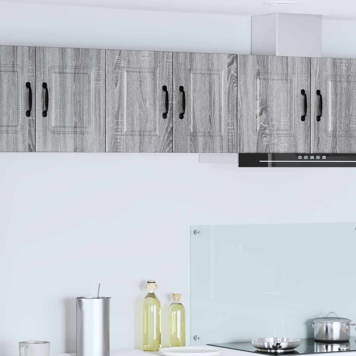 Vidaxl wandkast porto 2 st grijs sonoma bewerkt hout