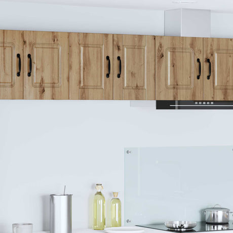 Vidaxl wandkast porto 2 st artisan eiken bewerkt hout