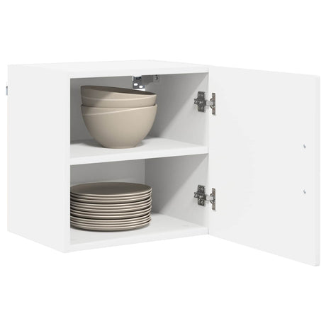 Vidaxl wandkast porto 2 st wit bewerkt hout