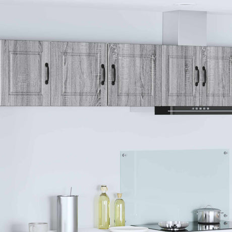 Vidaxl wandkast porto 2 st grijs sonoma bewerkt hout