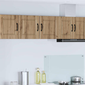 Vidaxl wandkast porto 2 st artisan eiken bewerkt hout