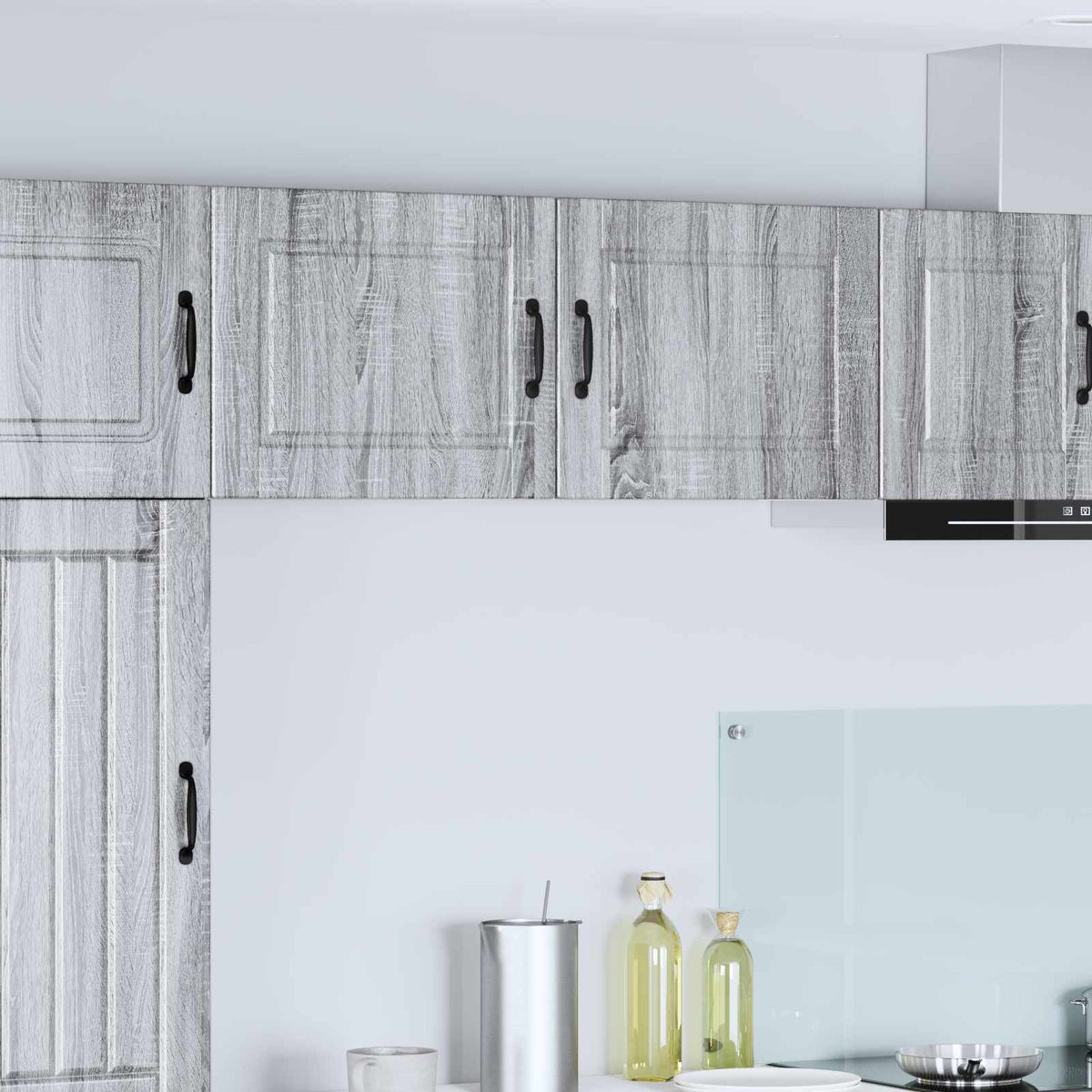 Vidaxl wandkast porto 2 st grijs sonoma bewerkt hout