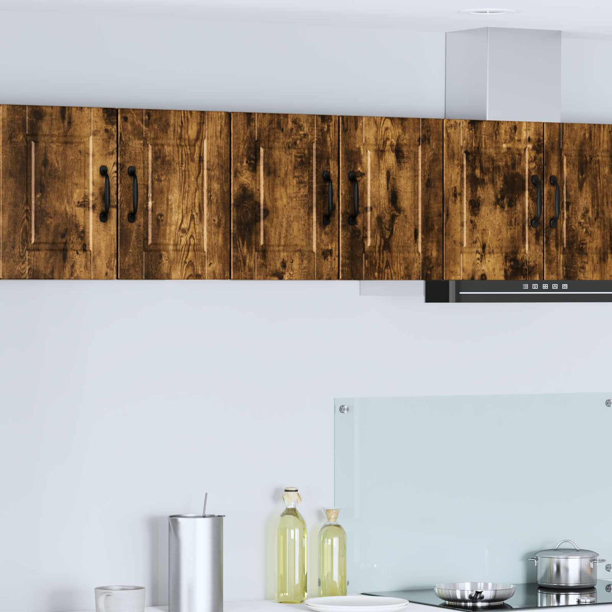 Vidaxl wandkast porto gerookt eiken 60 x 31 x 40 cm bewerkt hout