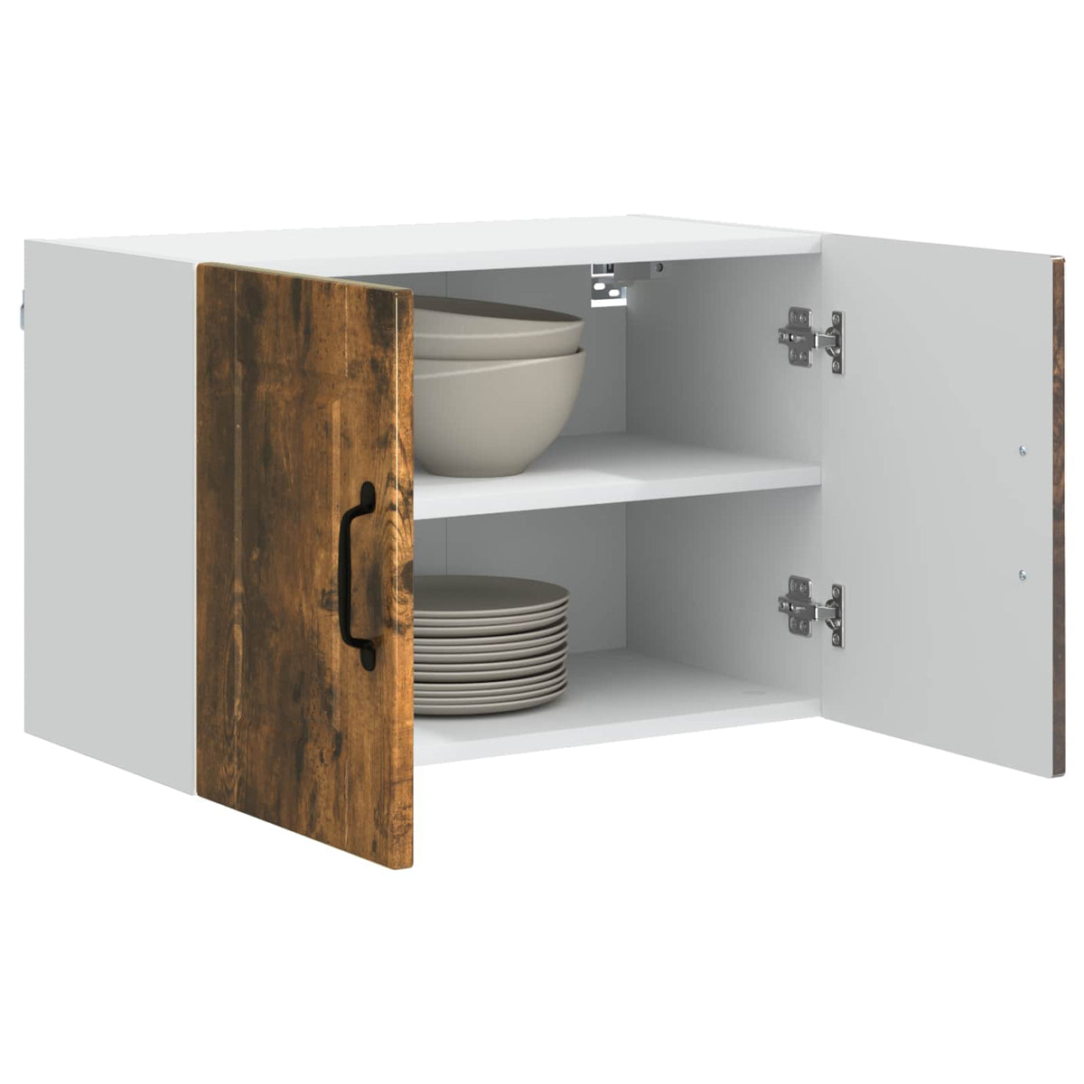 Vidaxl wandkast porto gerookt eiken 60 x 31 x 40 cm bewerkt hout